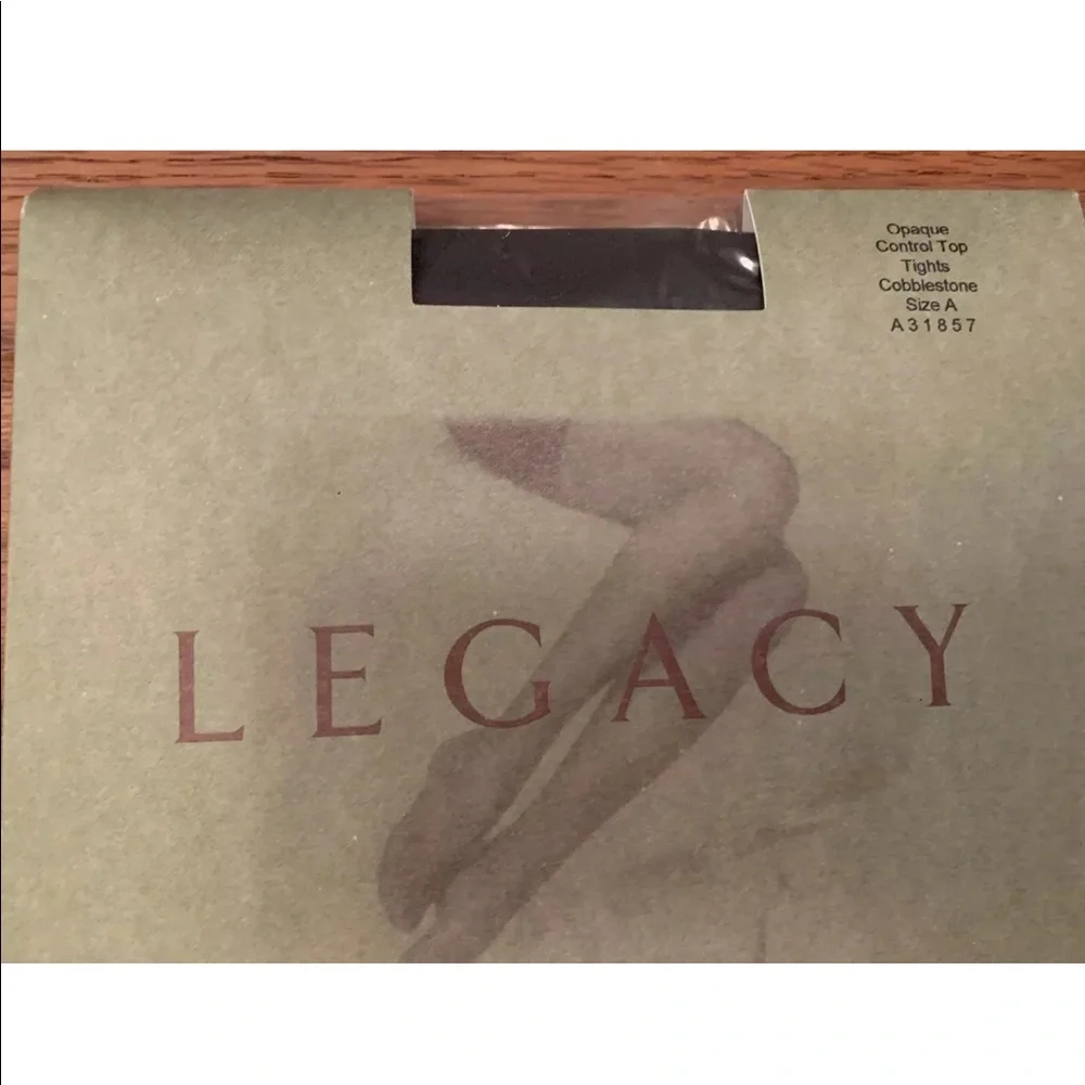 QVC Legacy Control Top Opaque Tights Cobblestone